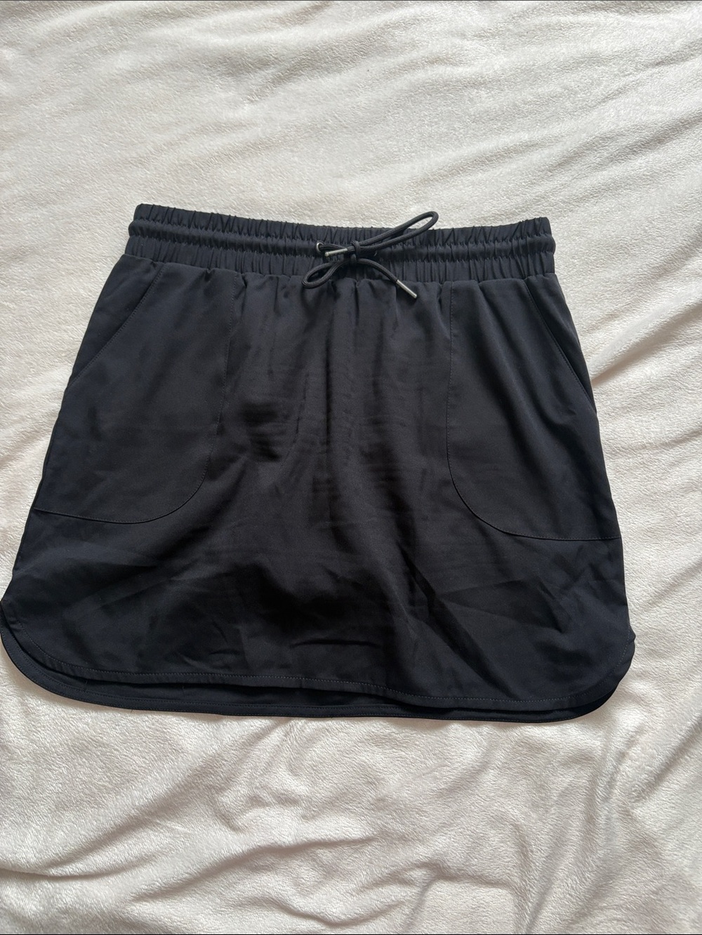 Petite Small St John’s Bay Everyday Black Drawstring Skort